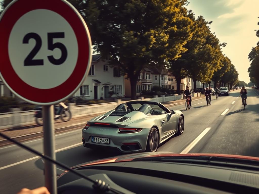 25 km h innerorts zu schnell