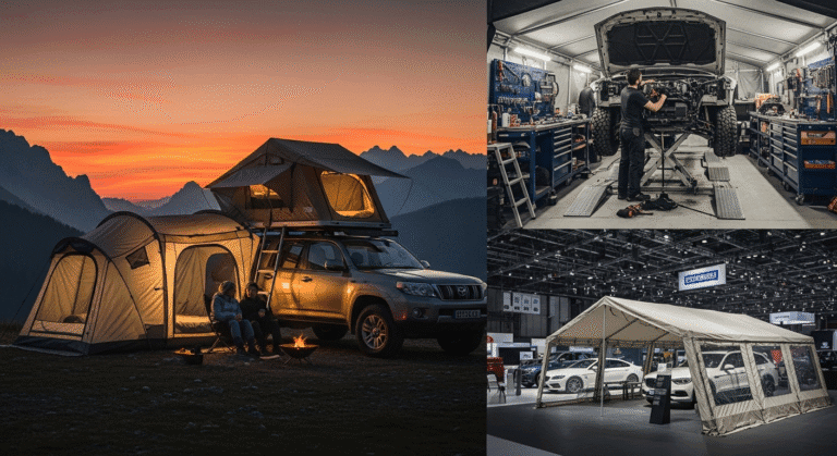 Zelte für Automobilfans – vielseitige Einsatzmöglichkeiten rund ums Auto